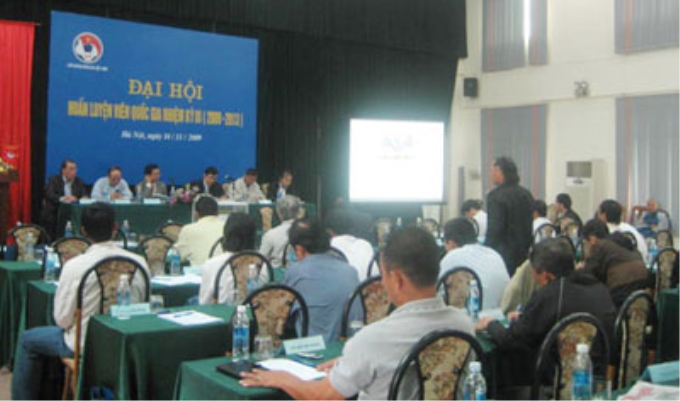 Quang cảnh Đại hội Hội đồng HLV QG nhiệm kỳ III (2009-2013)